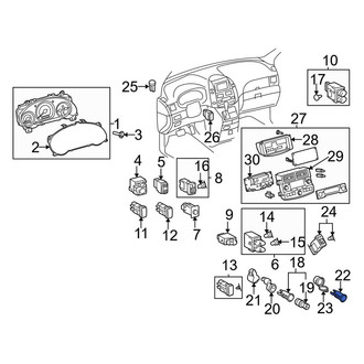Toyota OE - Rear 12 Volt Accessory Power Outlet