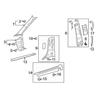Toyota OE - Trunk Trim Panel Clip