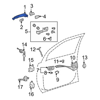Toyota OE - Rear Outer Exterior Door Handle