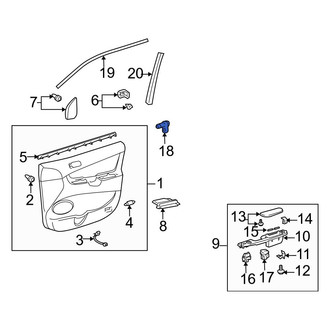 Toyota OE - Front Door Jamb Switch
