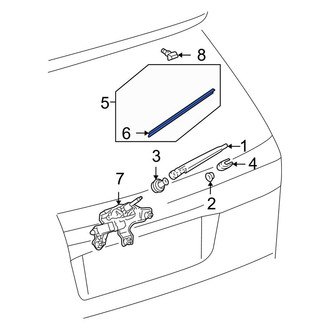Toyota OE - Rear Wiper Blade Refill Set