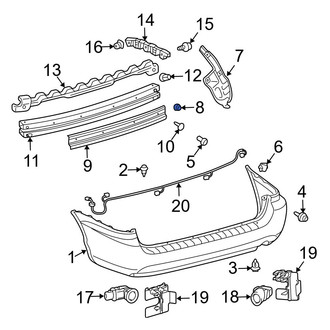 Toyota OE - Bumper Cover Grommet
