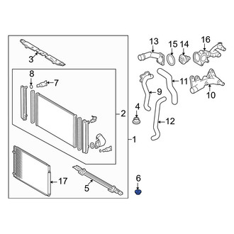 Toyota OE - Lower Radiator Insulator