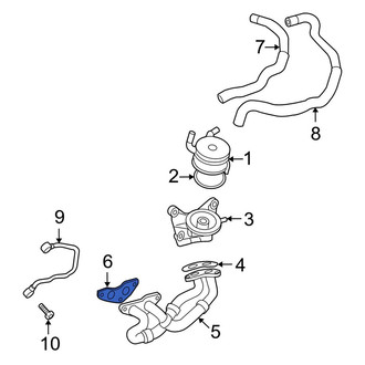 Toyota OE - Engine Oil Cooler Line Gasket