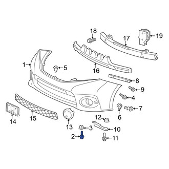 Toyota OE - Rear Bumper Cover Bolt