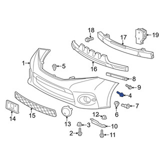 Toyota OE - Rear Bumper Cover Bolt