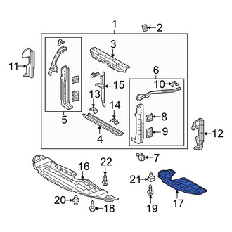 Toyota OE - Front Radiator Support Splash Shield
