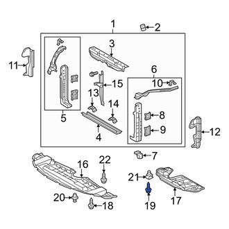 Toyota OE - Radiator Support Splash Shield Screw