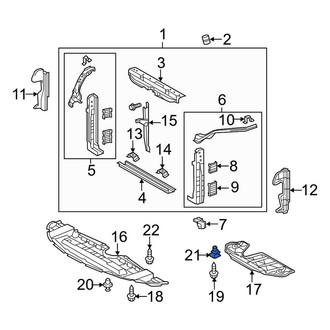 Toyota OE - Radiator Support Splash Shield Grommet