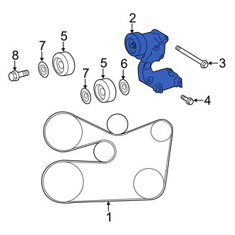 Toyota OE - Accessory Drive Belt Tensioner Assembly