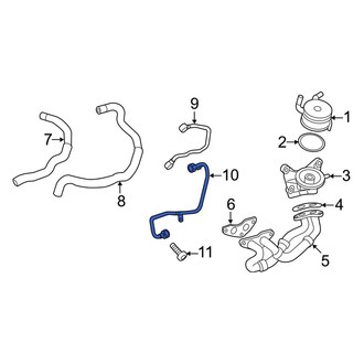 Toyota OE - Right Engine Oil Cooler Line