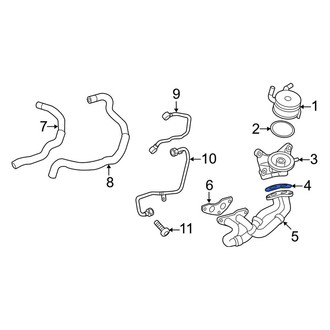 Toyota OE - Engine Oil Cooler Line Gasket