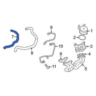Toyota OE - Left Engine Oil Cooler Line
