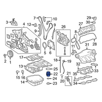 Toyota OE - Engine Oil Filter Housing Cover