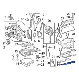 Toyota OE - Right Lower Engine Intake Manifold Gasket