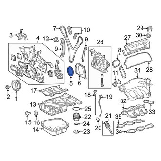 Toyota OE - Rear Engine Crankshaft Seal