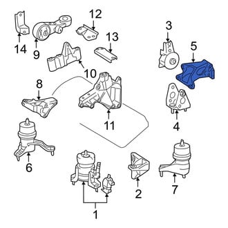 Toyota OE - Rear Upper Engine Mount Bracket