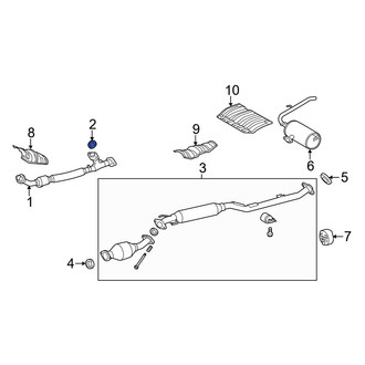 Toyota OE - Rear Catalytic Converter Gasket
