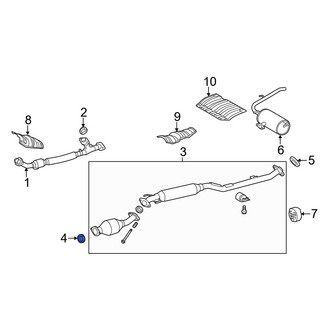 Toyota OE - Rear Rearward Catalytic Converter Gasket
