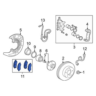 Toyota OE - Front Disc Brake Pad Set