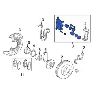 Toyota OE - Front Left Disc Brake Caliper