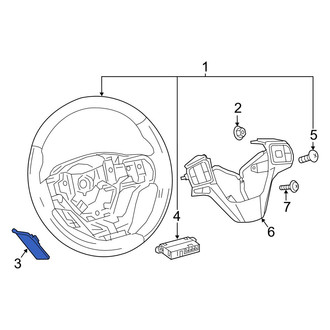 Toyota OE - Left Steering Wheel Back Cover