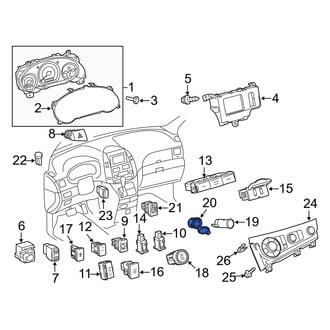 Toyota OE - 12 Volt Accessory Power Outlet Cover