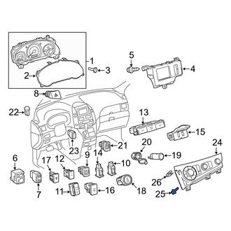 Toyota OE - HVAC Temperature Control Panel Screw