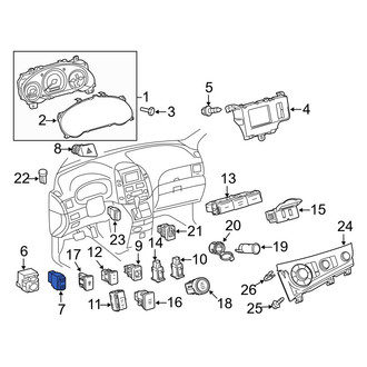 Toyota OE - Front Right Door Window Switch