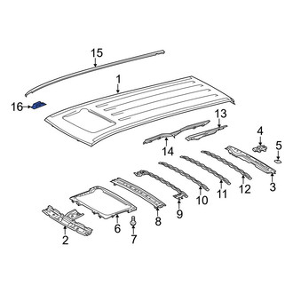 Toyota OE - Roof Drip Molding Clip