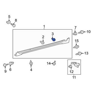 Toyota OE - Bumper Corner Cover Clip