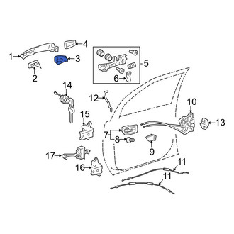 Toyota OE - Front Left Exterior Door Handle Cover