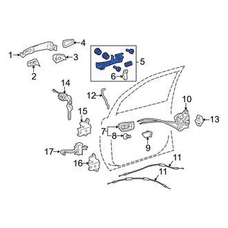 Toyota OE - Front Left Exterior Door Handle Base