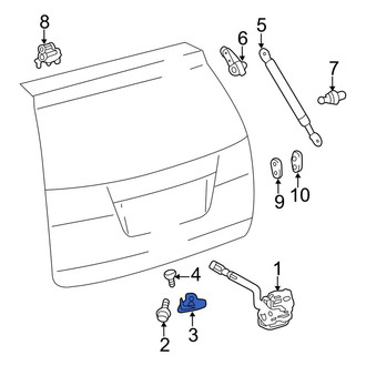 Toyota OE - Rear Liftgate Lock Striker Plate