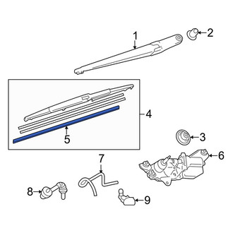 Toyota OE - Rear Wiper Blade Refill