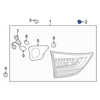 Toyota OE - Tail Light Clip