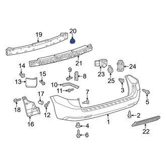 Toyota OE - Bumper Cover Reinforcement Nut