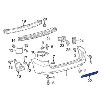 Toyota OE - Rear Left Reflector Panel