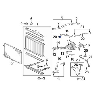 Toyota OE - Cooling System Bypass Line Adapter Gasket