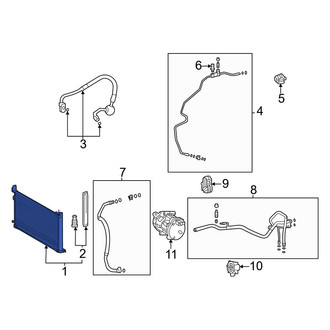 Toyota OE - A/C Condenser