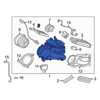 Toyota OE - Front HVAC Unit Case Assembly