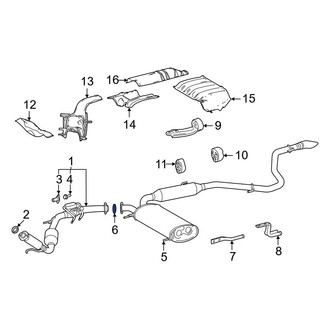 Toyota OE - Exhaust Muffler Gasket