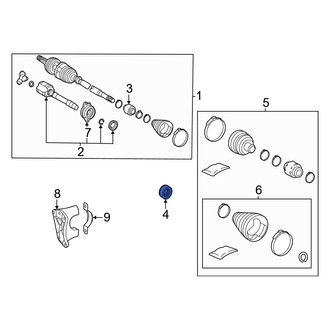 Toyota OE - Front Right CV Axle Shaft Seal