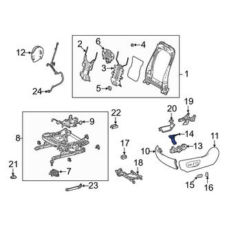 Toyota OE - Front Left Power Seat Switch Bracket