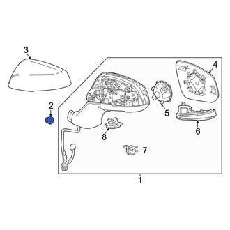 Toyota OE - Door Mirror Nut