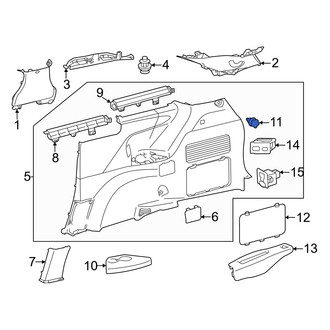 Toyota OE - Rear Left Tie Down Hook