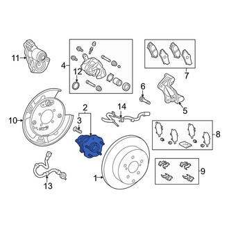 Toyota OE - Rear Wheel Bearing and Hub Assembly