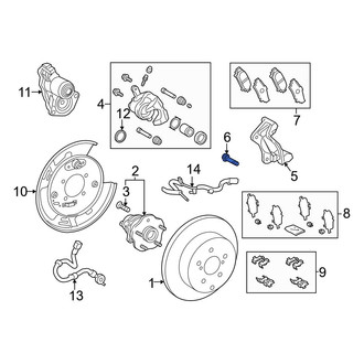 Toyota OE - Rear Upper Disc Brake Caliper Pin