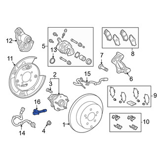 Toyota OE - Rear ABS Wheel Speed Sensor
