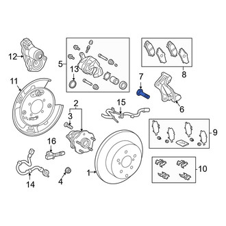 Toyota OE - Front Upper Disc Brake Caliper Pin